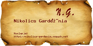 Nikolics Gardénia névjegykártya